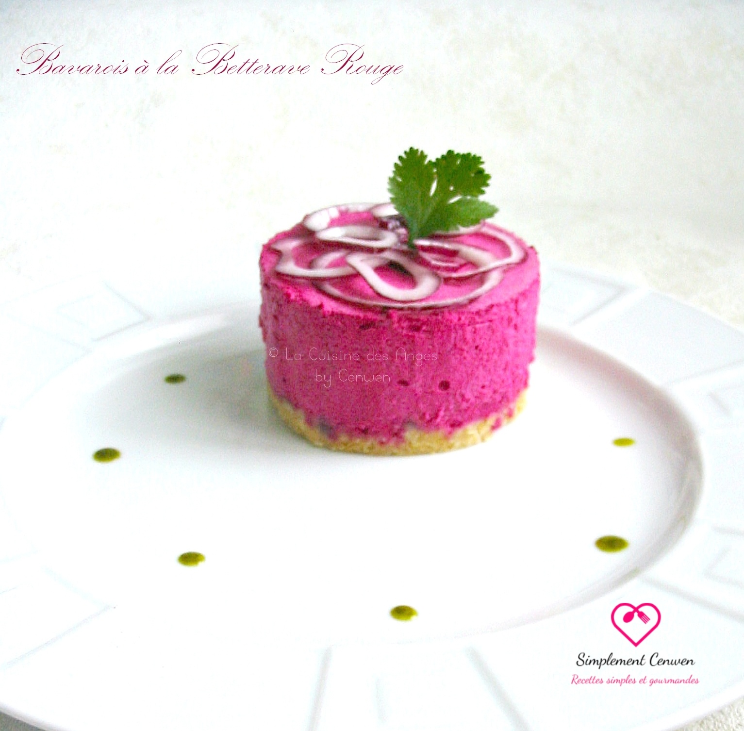 Bavarois à la betterave rouge