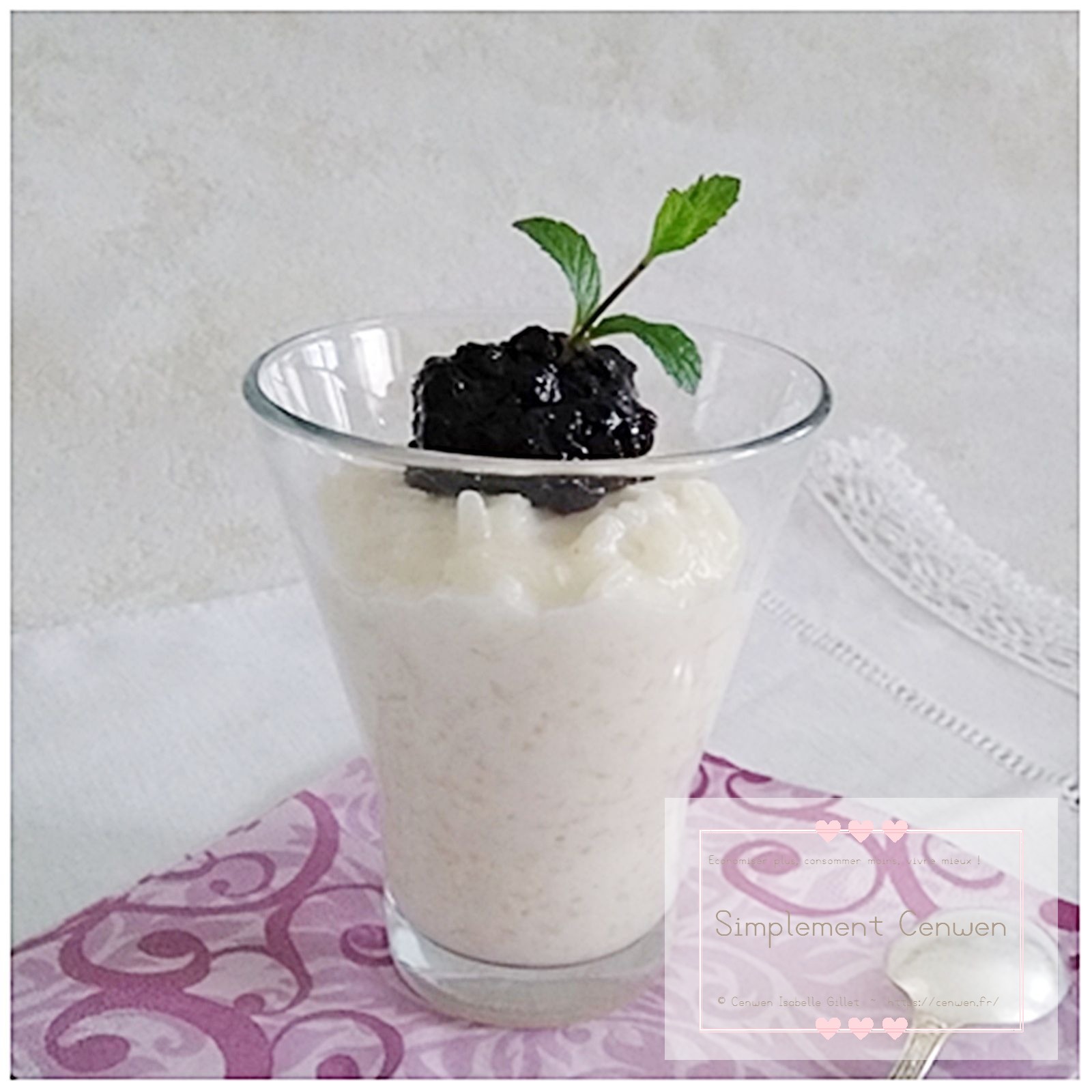 Riz au lait crémeux préparé au multicuiseur Moulinex, parfumé à la vanille.