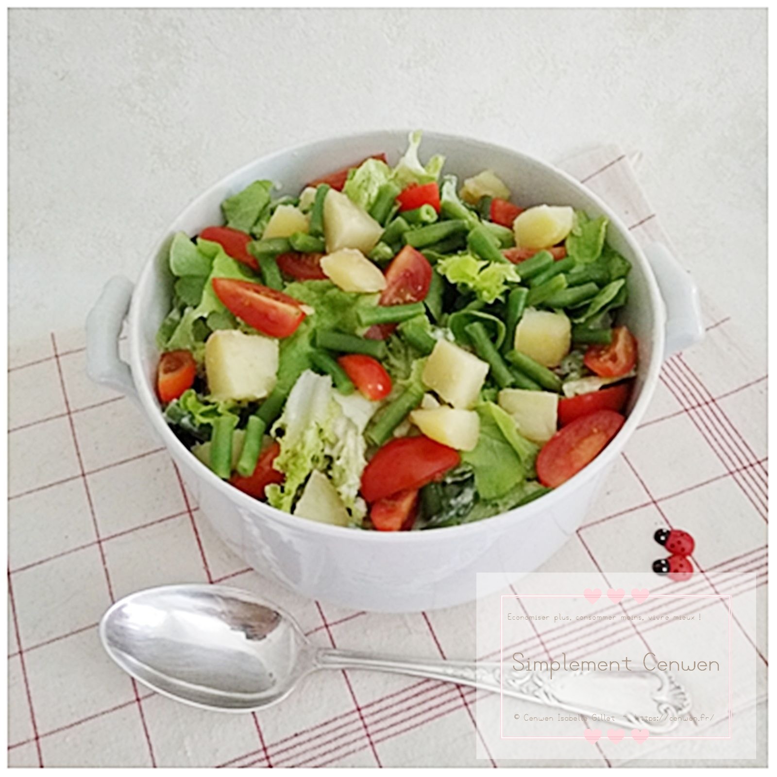 Salade tourangelle garnie de légumes