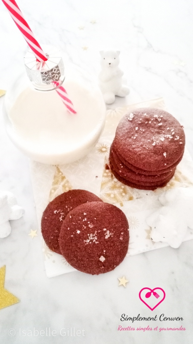 Sablés végan au chocolat et fleur de sel, biscuits croustillants faits maison